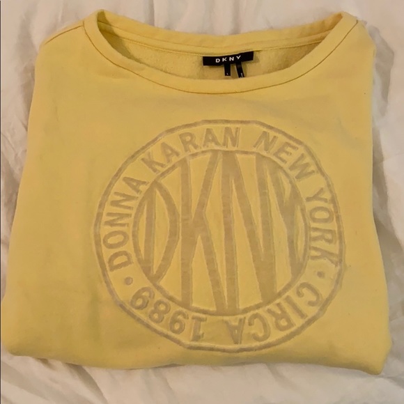 cute yellow sweatshirt